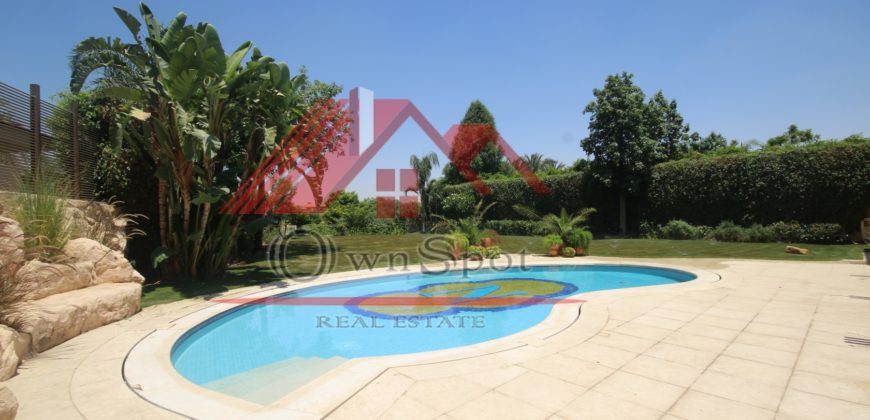 Fully renovated modern semi furnished villa for rent in Katameya Heghits