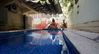 Ground floor with private pool&garden for rent in maadi sarayat