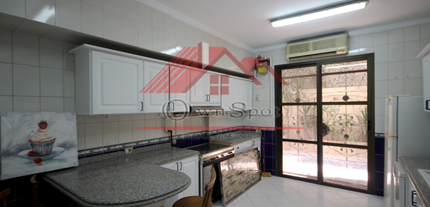 Ground floor with private garden for rent in maadi sarayat