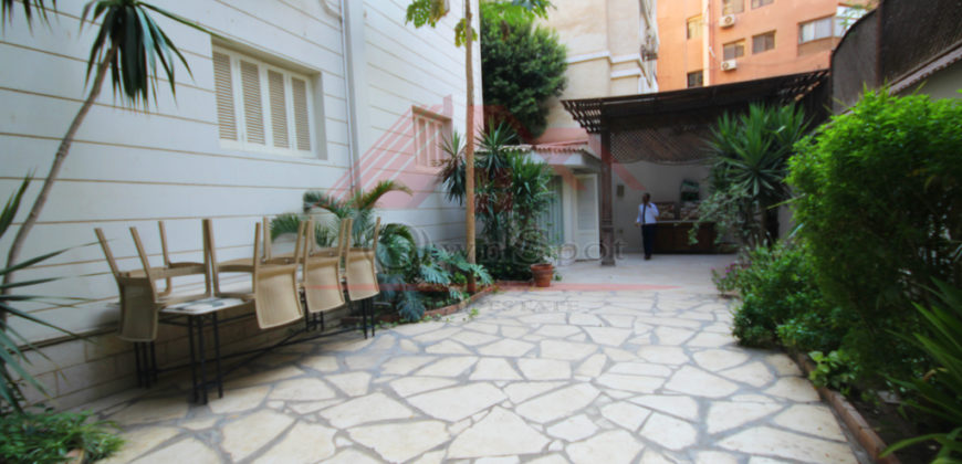 Fully furnished ground floor in maadi degla