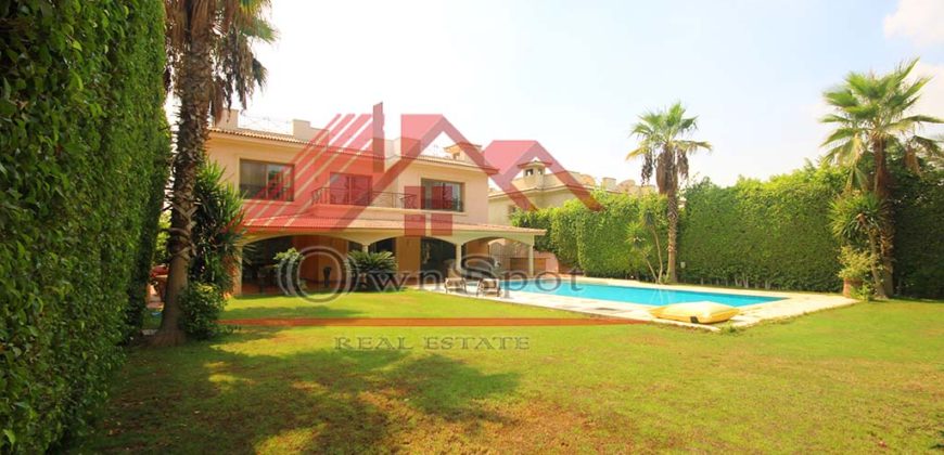 Good located villa for rent in katameya heights