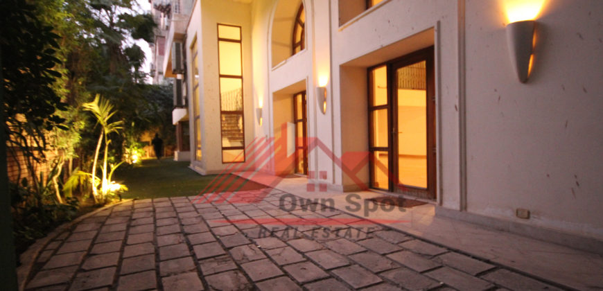 Ground floor duplex for rent in maadi sarayat