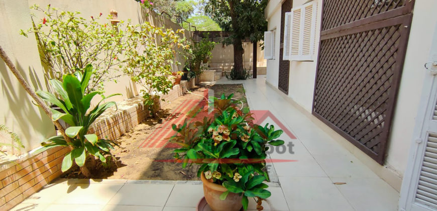 Ground floor with private entrance for rent in maadi sarayat