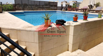 Penthouse with private pool for rent in maadi sarayat