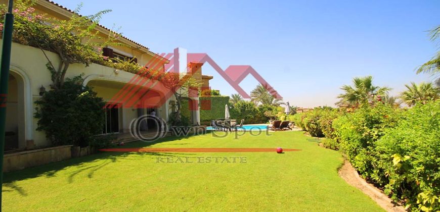 Spacious villa for rent in katameya heights