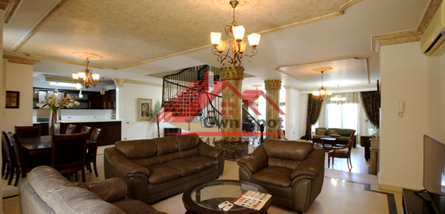 Duplex ground floor with garden and pool for rent in shouyfat