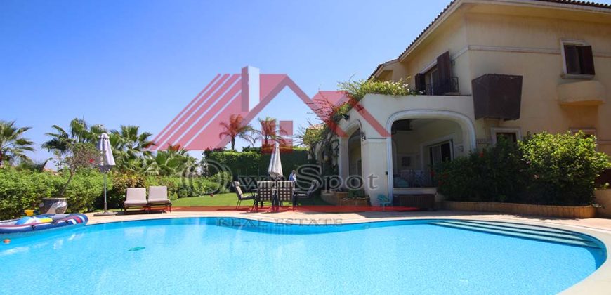 Spacious villa for rent in katameya heights