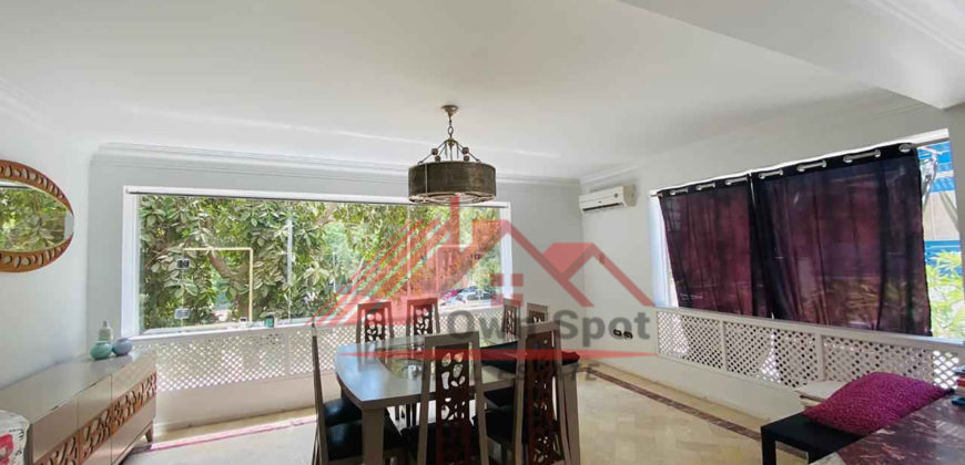 Ground floor with garden for rent in maadi sarayat