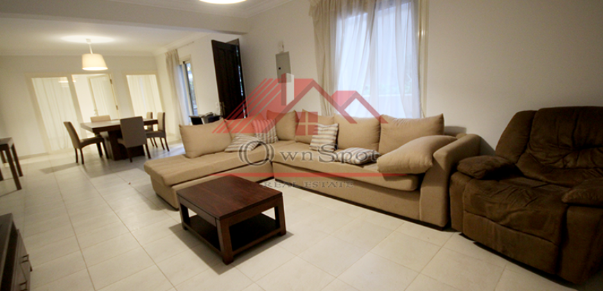 Amazing modern ground floor for rent in maadi sarayat