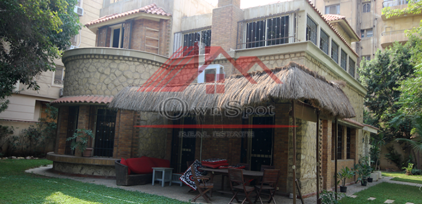 Good view villa for rent in maadi sarayat