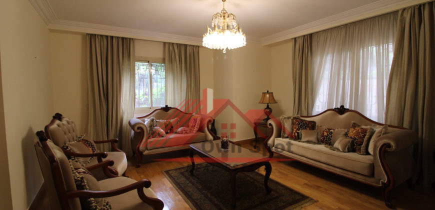 Ground floor with beautiful garden for rent in maadi degla