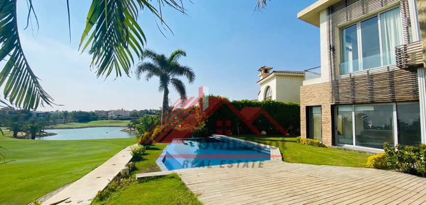 Great view villa for rent in katameya heights