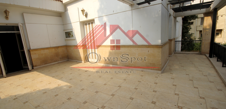 Semi furnished modern villa for rent in maadi sarayat