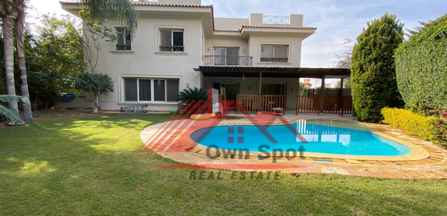 Lovely modern villa for rent in katameya heights