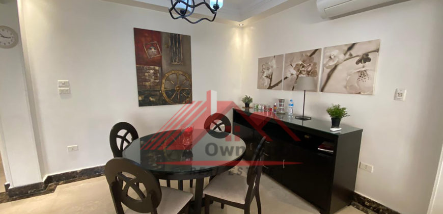 Bright new ground floor for rent in maadi sarayat