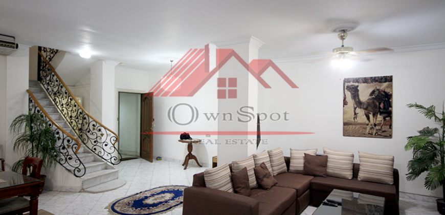 Good chance duplex for rent in maadi sarayat