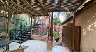 Beautiful ground floor for rent in maadi sarayat