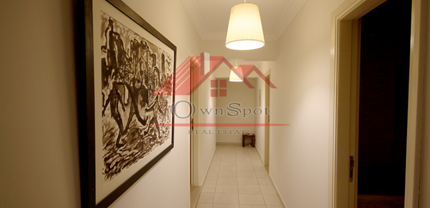 Amazing modern ground floor for rent in maadi sarayat