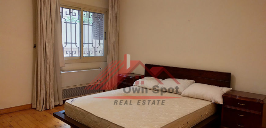 Ground floor with beautiful garden for rent in maadi degla