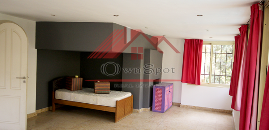 Good view villa for rent in maadi sarayat