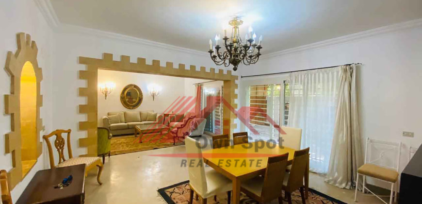 Ground floor with private garden for rent in maadi sarayat