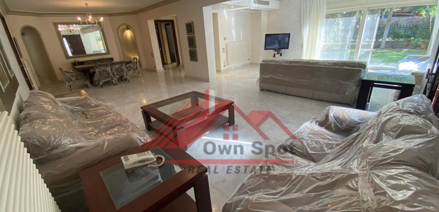 Ground floor with private garden for rent in katameya heights